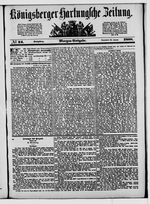 Königsberger Hartungsche Zeitung on Jan 28, 1888