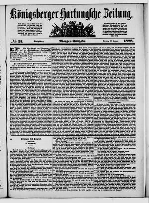 Königsberger Hartungsche Zeitung vom 29.01.1888