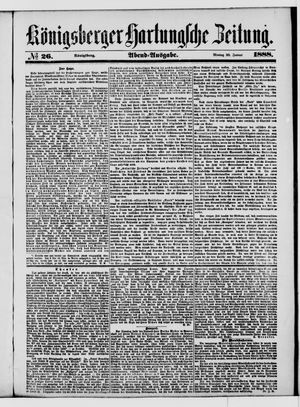 Königsberger Hartungsche Zeitung vom 30.01.1888