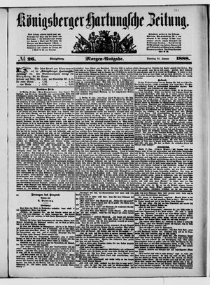 Königsberger Hartungsche Zeitung vom 31.01.1888
