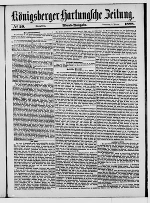 Königsberger Hartungsche Zeitung vom 02.02.1888