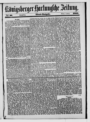 Königsberger Hartungsche Zeitung vom 06.02.1888