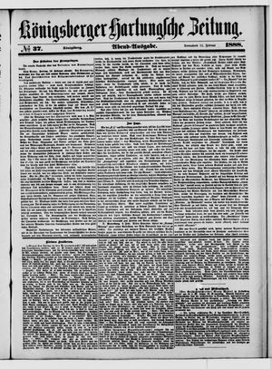Königsberger Hartungsche Zeitung vom 11.02.1888