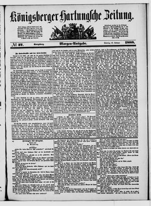 Königsberger Hartungsche Zeitung vom 12.02.1888