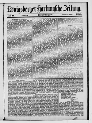 Königsberger Hartungsche Zeitung vom 16.02.1888