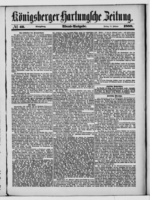 Königsberger Hartungsche Zeitung vom 17.02.1888