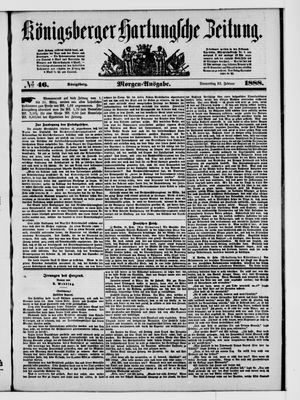 Königsberger Hartungsche Zeitung vom 23.02.1888