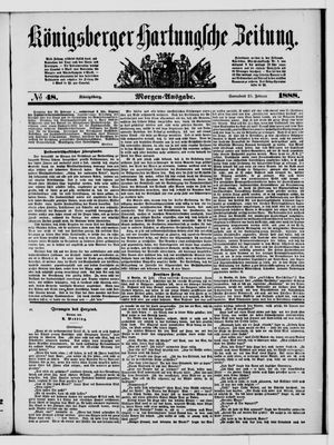 Königsberger Hartungsche Zeitung vom 25.02.1888