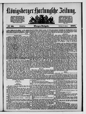 Königsberger Hartungsche Zeitung vom 28.02.1888