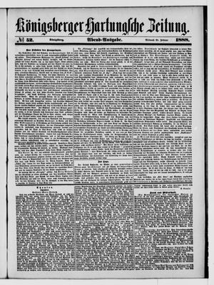 Königsberger Hartungsche Zeitung vom 29.02.1888