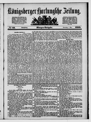Königsberger Hartungsche Zeitung vom 01.03.1888