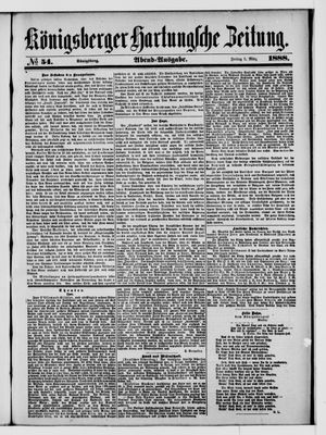 Königsberger Hartungsche Zeitung vom 02.03.1888