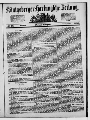 Königsberger Hartungsche Zeitung vom 08.03.1888