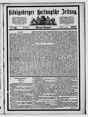 Königsberger Hartungsche Zeitung vom 13.03.1888
