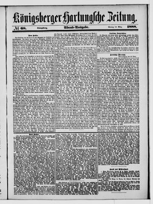 Königsberger Hartungsche Zeitung vom 19.03.1888
