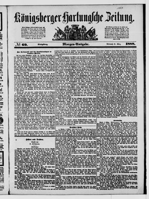 Königsberger Hartungsche Zeitung vom 21.03.1888