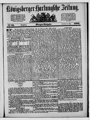Königsberger Hartungsche Zeitung vom 24.03.1888