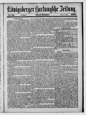 Königsberger Hartungsche Zeitung vom 26.03.1888