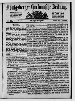 Königsberger Hartungsche Zeitung vom 28.03.1888