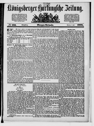 Königsberger Hartungsche Zeitung vom 01.07.1888