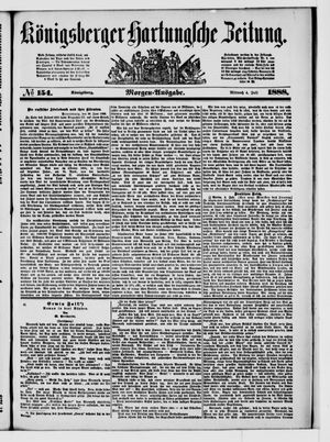 Königsberger Hartungsche Zeitung vom 04.07.1888