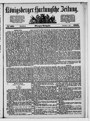 Königsberger Hartungsche Zeitung vom 07.07.1888