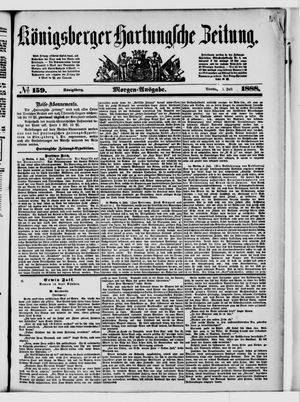 Königsberger Hartungsche Zeitung vom 10.07.1888