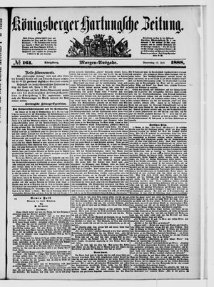 Königsberger Hartungsche Zeitung vom 12.07.1888