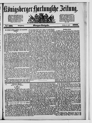 Königsberger Hartungsche Zeitung vom 13.07.1888