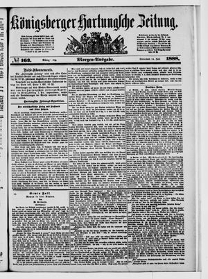 Königsberger Hartungsche Zeitung vom 14.07.1888