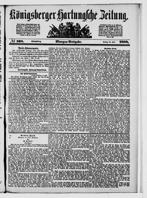 Königsberger Hartungsche Zeitung vom 20.07.1888