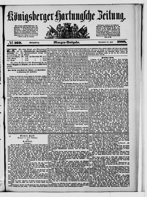 Königsberger Hartungsche Zeitung vom 21.07.1888