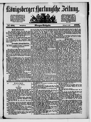 Königsberger Hartungsche Zeitung vom 27.07.1888