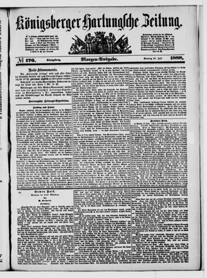 Königsberger Hartungsche Zeitung vom 29.07.1888
