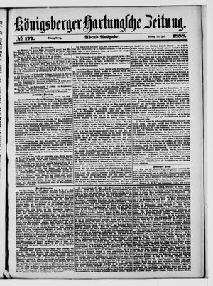 Königsberger Hartungsche Zeitung vom 30.07.1888