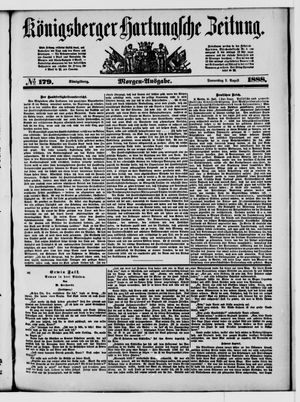 Königsberger Hartungsche Zeitung vom 02.08.1888