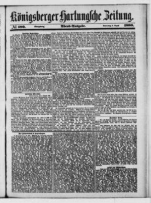 Königsberger Hartungsche Zeitung vom 02.08.1888