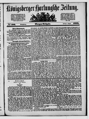 Königsberger Hartungsche Zeitung vom 03.08.1888