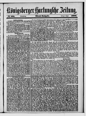 Königsberger Hartungsche Zeitung vom 03.08.1888