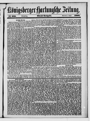 Königsberger Hartungsche Zeitung vom 04.08.1888