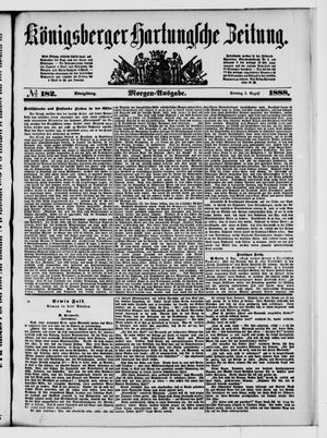 Königsberger Hartungsche Zeitung vom 05.08.1888