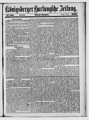 Königsberger Hartungsche Zeitung vom 06.08.1888