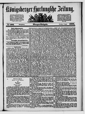 Königsberger Hartungsche Zeitung vom 07.08.1888