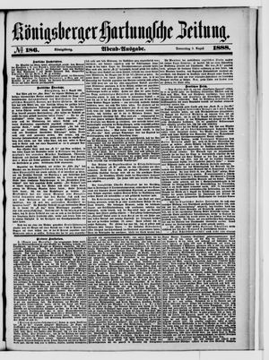 Königsberger Hartungsche Zeitung vom 09.08.1888