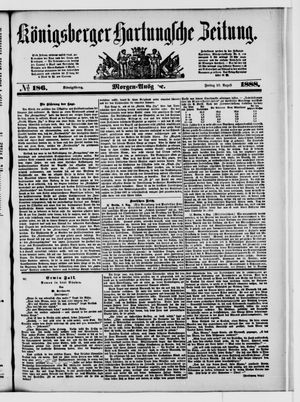 Königsberger Hartungsche Zeitung vom 10.08.1888