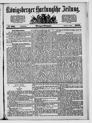 Königsberger Hartungsche Zeitung vom 17.08.1888