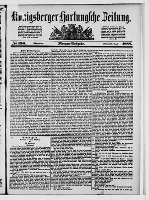 Königsberger Hartungsche Zeitung vom 22.08.1888