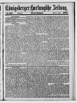Königsberger Hartungsche Zeitung vom 22.08.1888