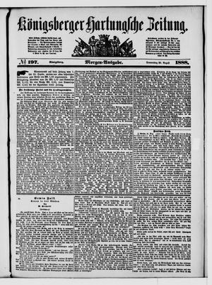 Königsberger Hartungsche Zeitung vom 23.08.1888