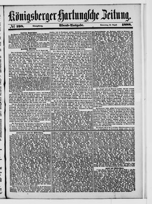 Königsberger Hartungsche Zeitung vom 23.08.1888